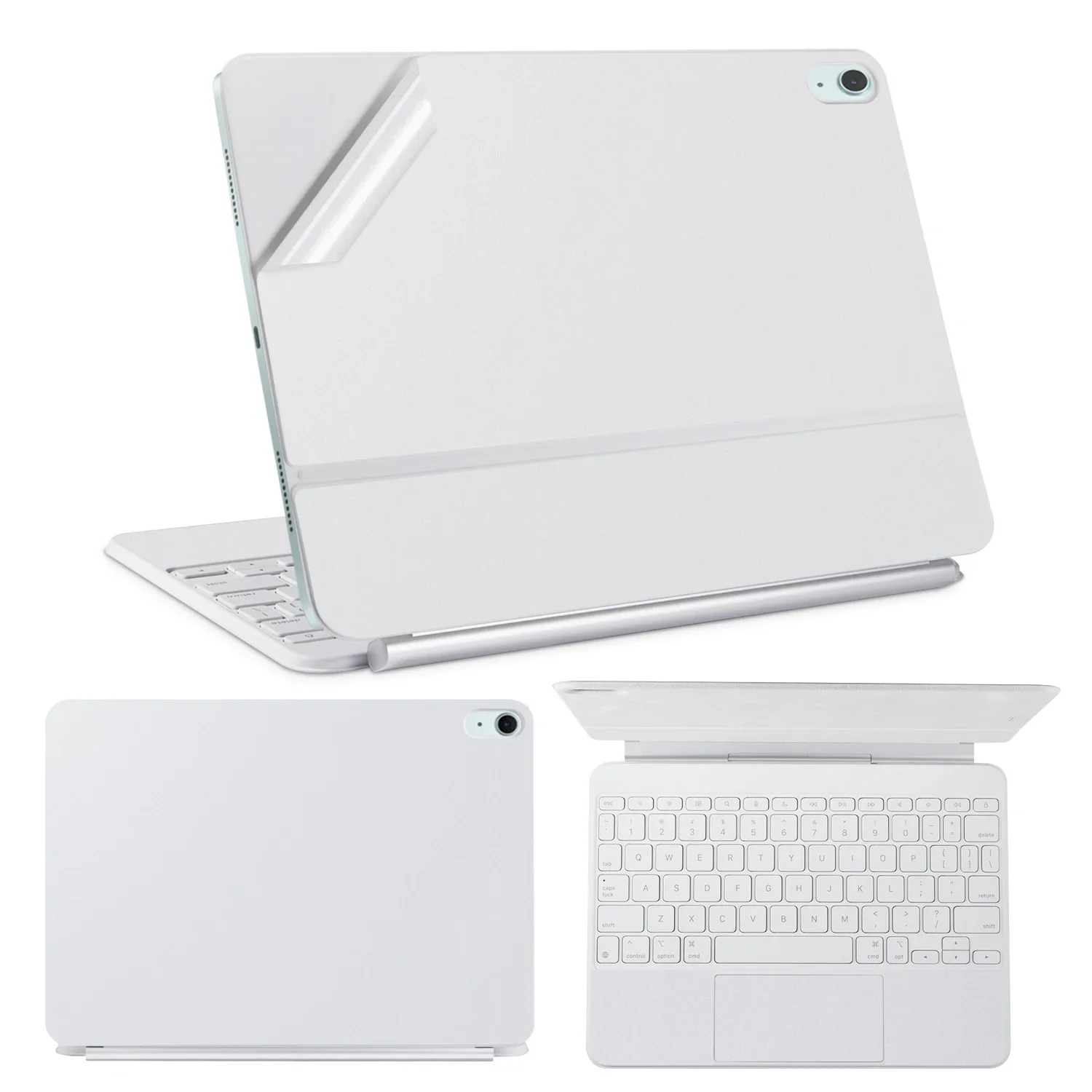 Protective Skin Sticker for 2025 iPad Air M3 11 / 13-inch Magic Keyboard 3-Side ull Coverage Protective Vinyl Decals
