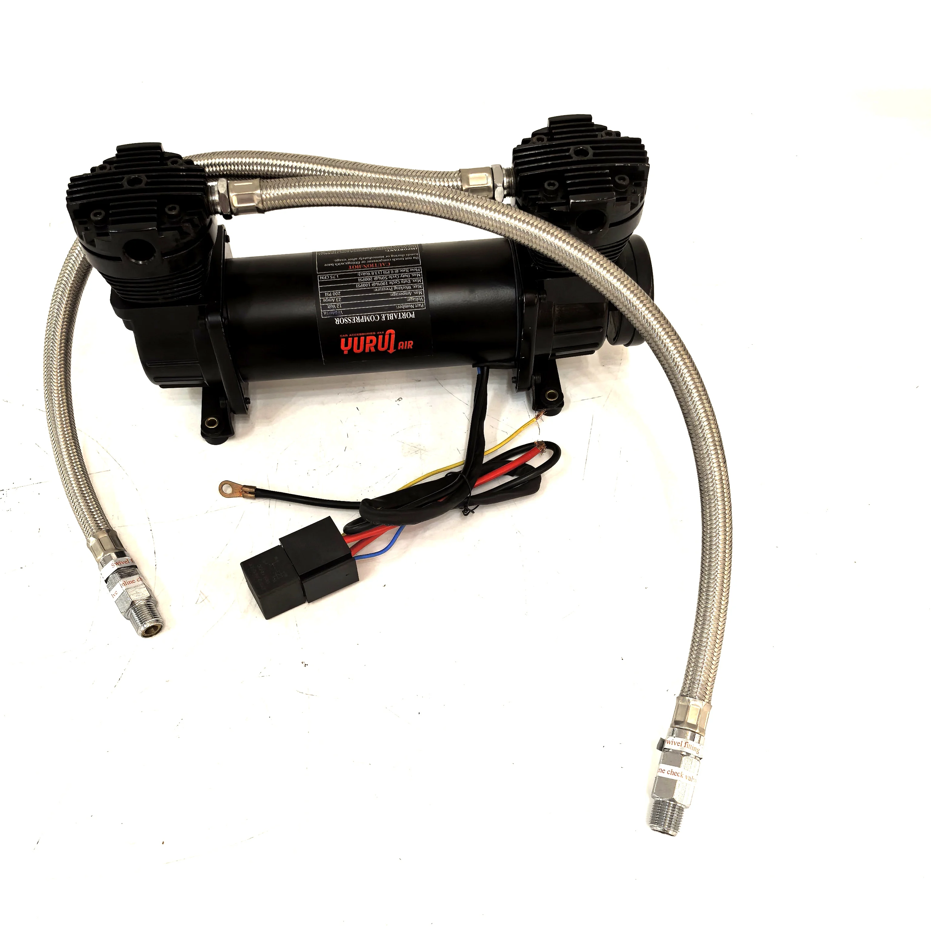 ضاغط ركوب الهواء 12 فولت 300 رطل لكل بوصة مربعة ضاغط شاحنة خزان مضخة هواء عالية الضغط