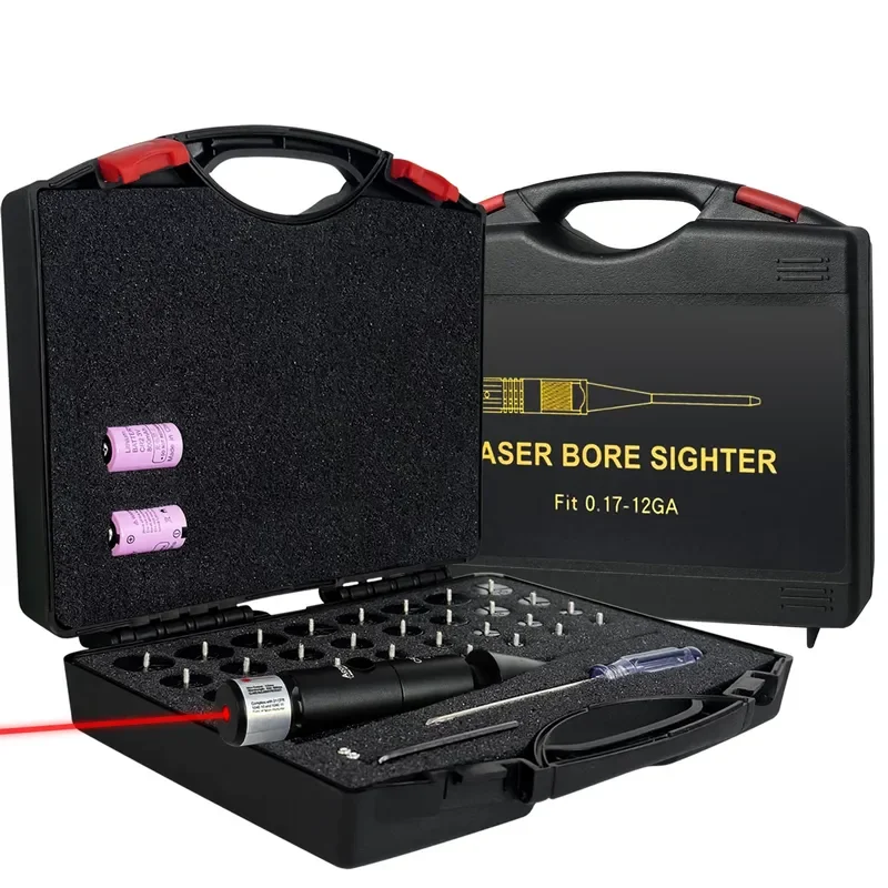 for Full-caliber Suitcase Red Laser Sight Calibrator with 32 Adapters No-adjustment Return to Zero Range Sight Centroid
