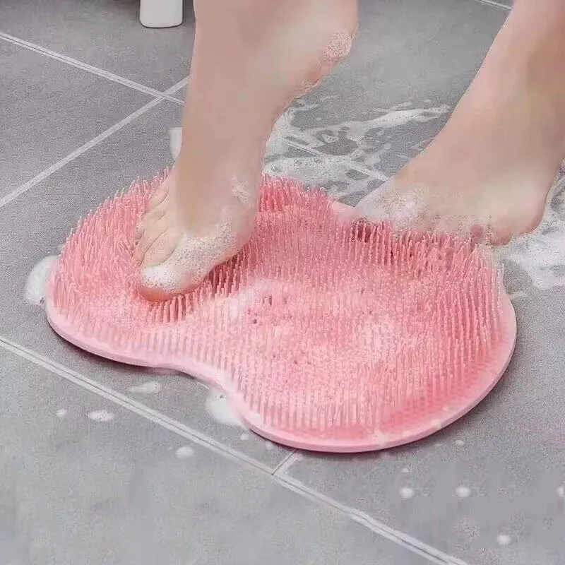 Backrub Bath Brush Suction Cup Pad Bathroom Non-Slip Foot Massager Exfoliating Pads to Promote Blood Circulation Cleaning Brush