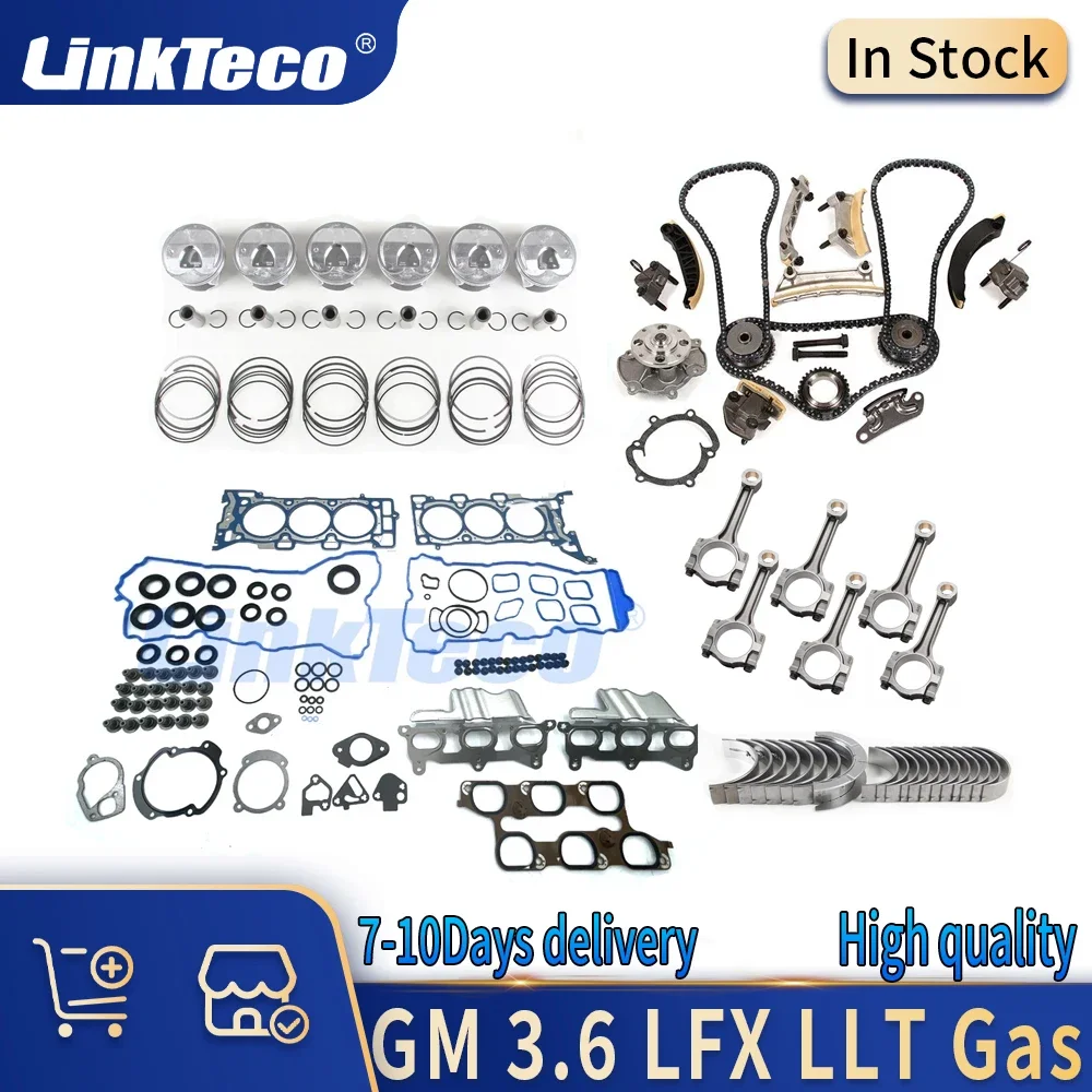 Car Engine parts Overhaul Rebuild Full gasket Set Kit 3.6 L 09-20 LFX LLT Gas For GM CADILLAC CHEVROLET BUICK GMC CANYON HOLDEN