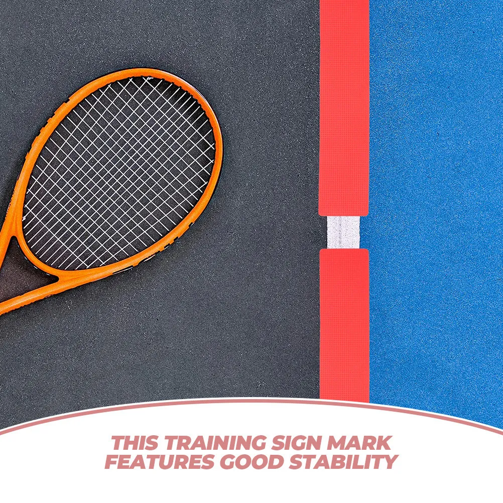 6pcs Flat Rectangular PVC Spot Markers for Tennis Court, Basketball Floor & Soccer Agility Training