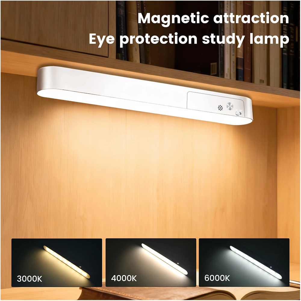 LED CCT Cabinet Light Bar 5V USB Touch Control Magnetic Rigid Lamp Dimmable Adjustable 3000K 4500K 6000K for Bedroom Mirror Desk
