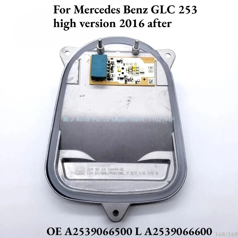 A2539066500 L A2539066600 R LED بدوره مصباح إشارة تشغيل ضوء DRL وحدة لمرسيدس بنز GLC 253 الإصدار العالي 2016 بعد #1