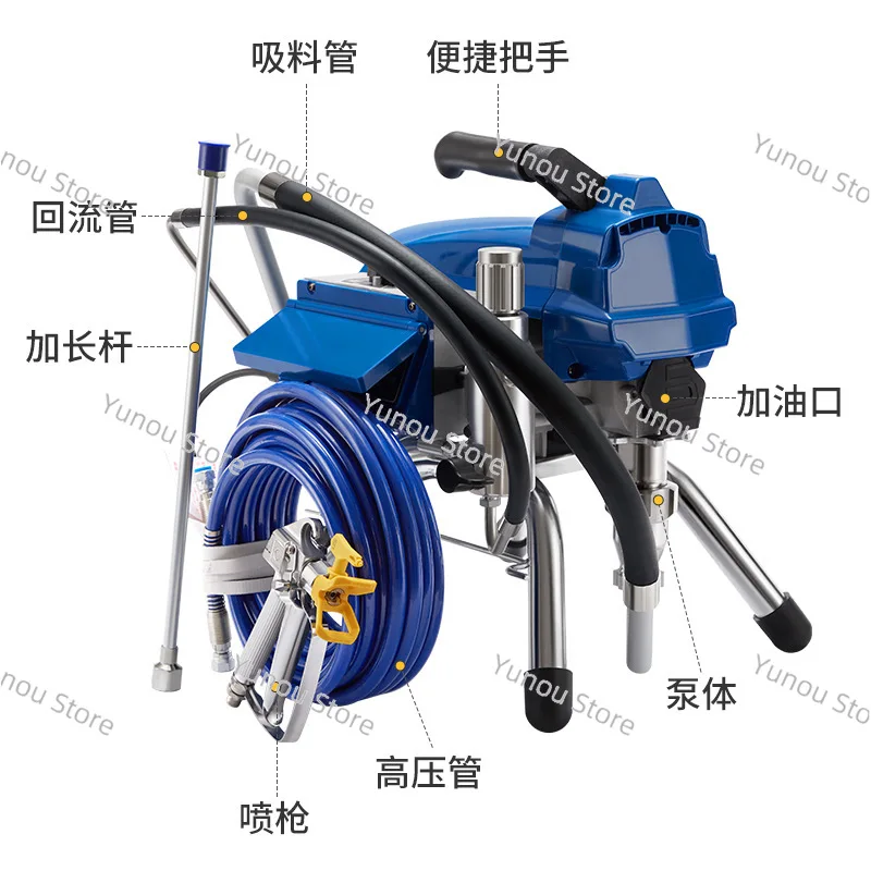 

Latex Paint High Pressure Airless Spraying Machine High Power Household Multifunctional Exterior Wall Paint Spraying Machine