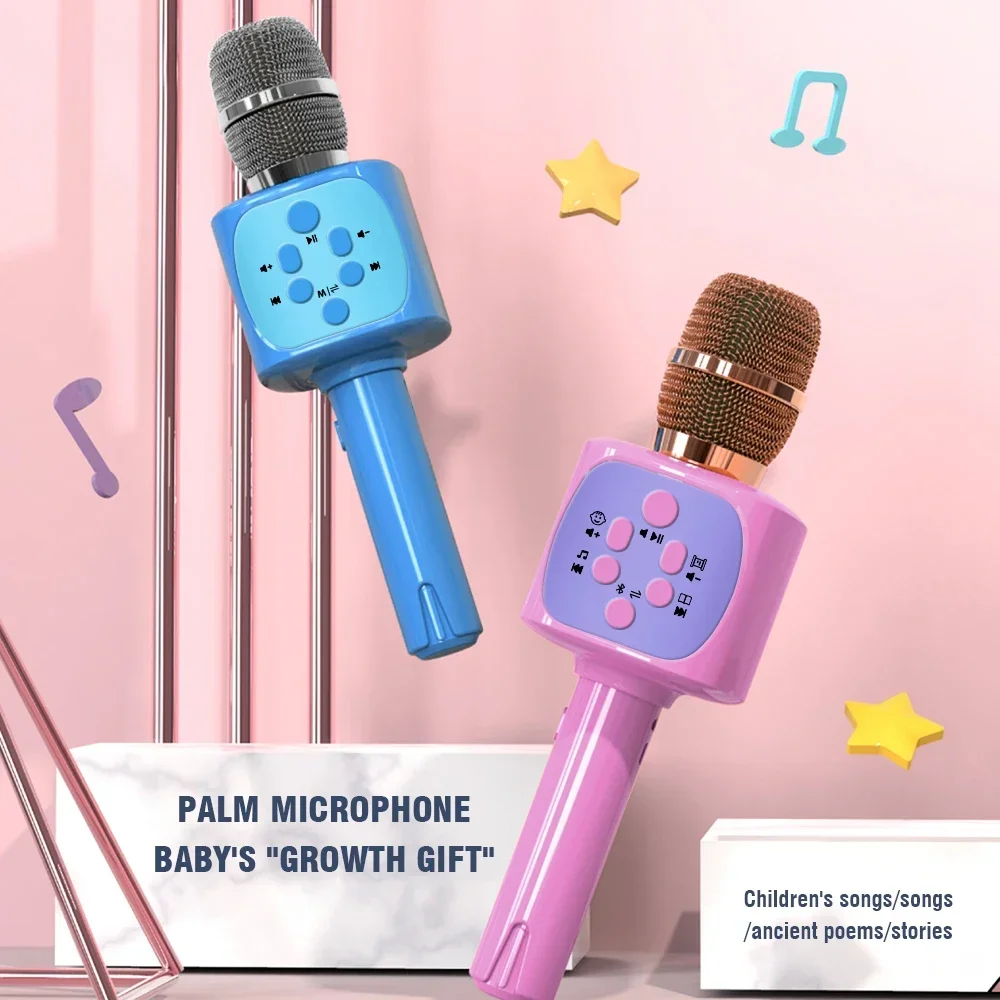 Karaokemicrofoon Draadloze bediening Draagbare thuiszangmachine Luidspreker Handheld muziekspeler Zangrecorder Geschenken