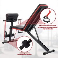 High Quality Wholesale Multi Function Folding Roman Chair Adjustable Sit up Incline Abs Weight Bench with Leg Extension