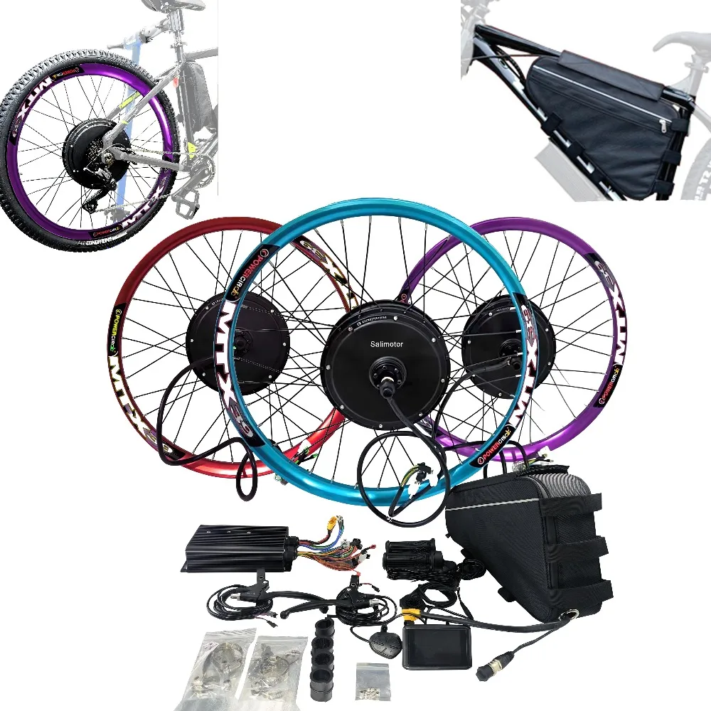 High Performance 2000W 3000W 5000W 8000W 72V 60V 52V Conversion Kit with Battery Sur Ron Throttle Electric Bicycle Parts