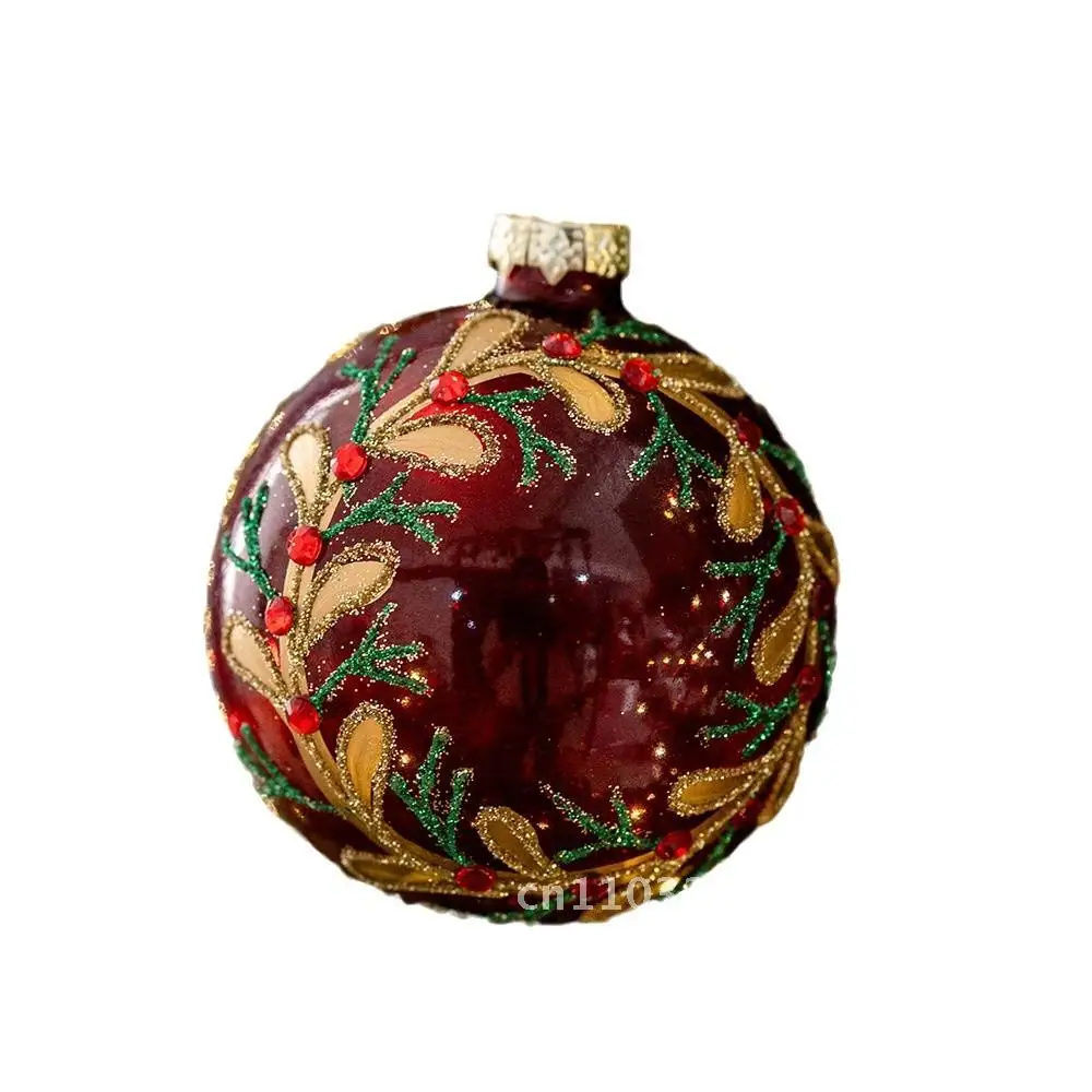 8cm Christmas Glass Ball Christmas Decorations Christmas Tree Decorative Ball Pendant
