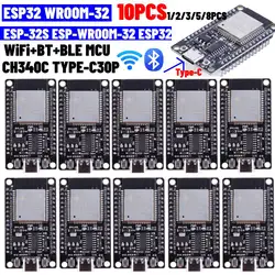 Scheda di sviluppo ESP32 WROOM-32 5V TYPE-C CH340C WiFi + Bluetooth Ultra-basso consumo energetico SPI Flash modulo Wireless da 32mbit