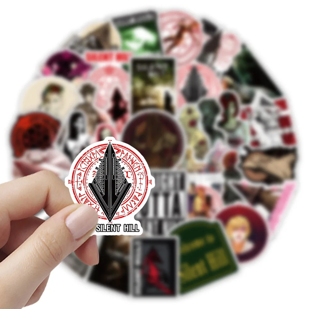 54 قطعة من ملصقات هيل الصامتة لشخصية الفيلم جرافيتي ملصقات مقاومة للماء #6