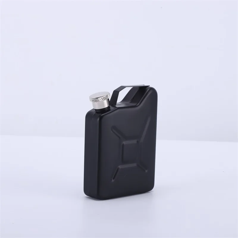 Steel Mini Hip Flask Camping Oil Bucket Pocket Russia Flagon Bar Whisky Bottle 5oz