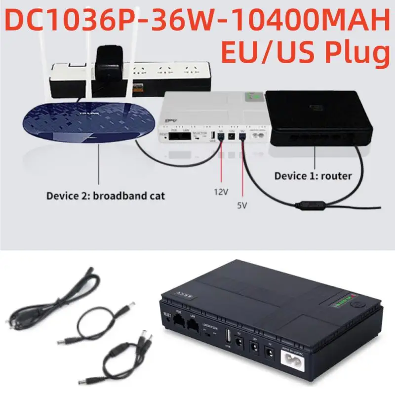 

Mini UPS Router Optical Cat Adapter Uninterruptible Power Supply DC Backup Power Supply AC 110V 220V To DC 5V 9V 12V 15V 24V