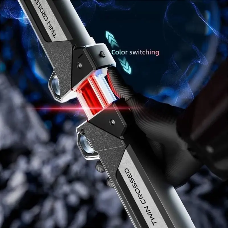 

Red And Blue Luminous Double Sword , 2-In-1 Stretchable Light Up Sabers For Kids, Role Play Cosplay Battle