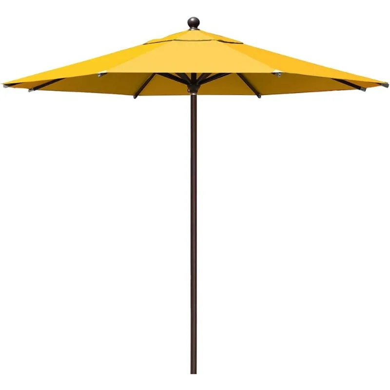 USA 10-Year-Non-Fading 11Ft Market Umbrella Patio Outdoor Cylinder Auto Push-up Table Umbrella with Ventilation