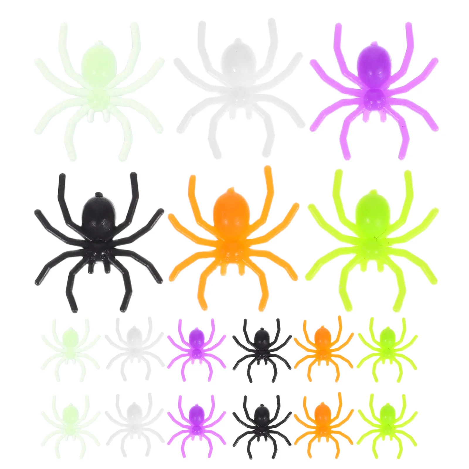 

500pcs Simulation Spider Toy Realistic Plastic Halloween Decor Scary Prank Spiders Mini Toys for PartiesHaunted Houses Creepy