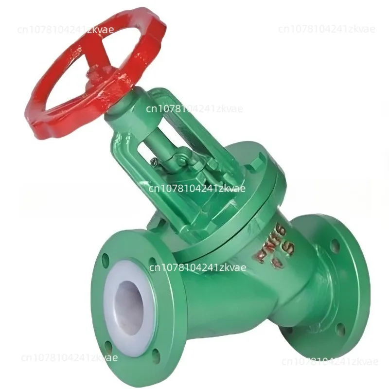 

J45J DC type rubber-lined globe valve rubber-lined alkali cast steel Y-shaped globe valve