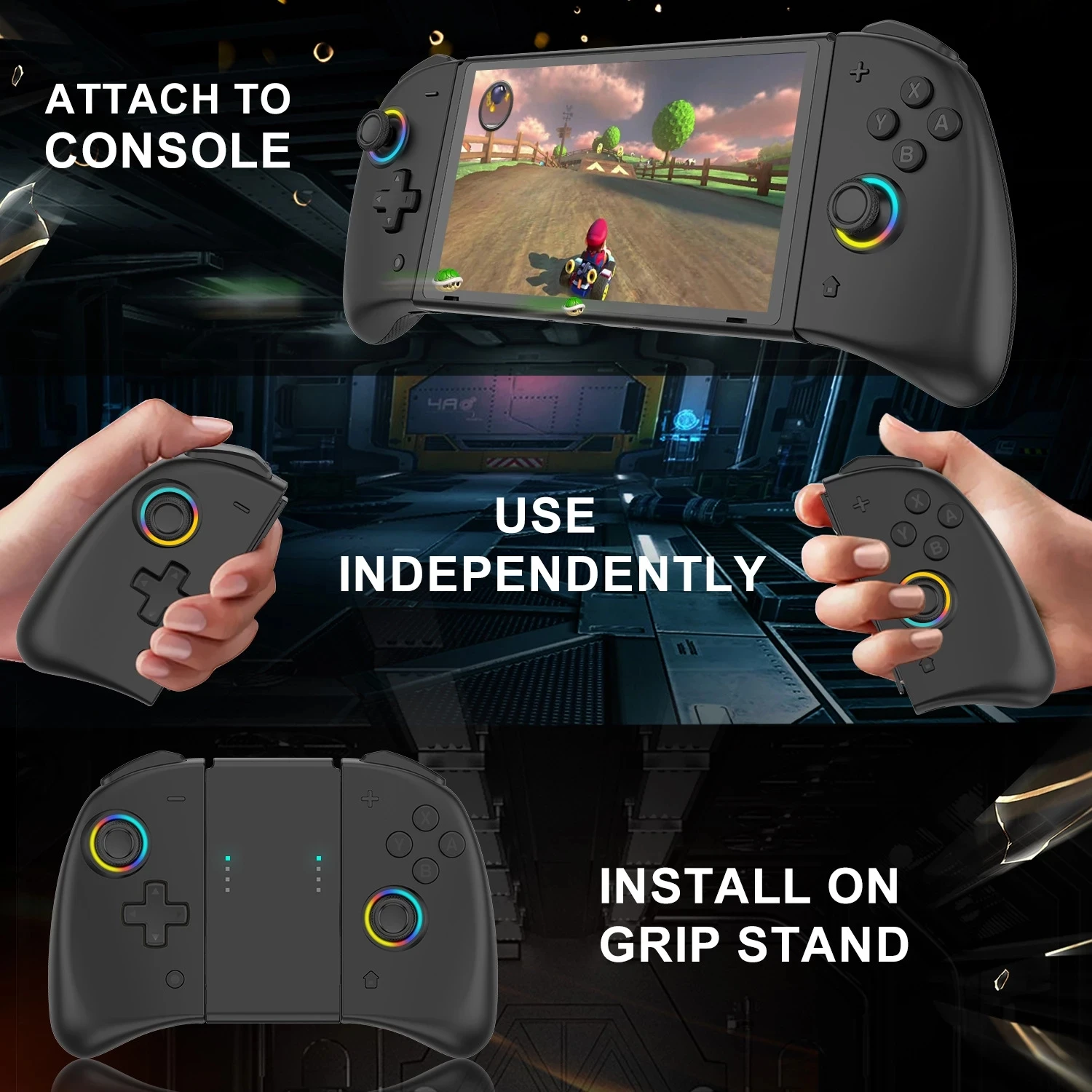 

YS53 Switch Left And Right Controller Blue-Tooth Joypad With No.3 Button On The Back Joysticks For Nintendo