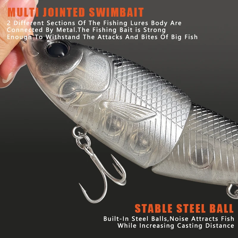 Swimbaits Pike Trout Glide Baits Minnow Hard Bass Angelköder 19 cm/89,5 g – Detail 3