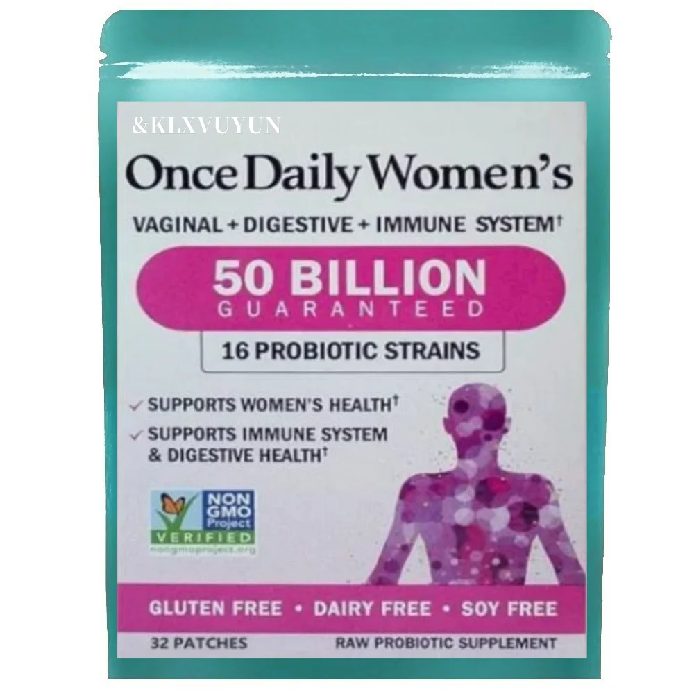 

Probiotics For Women & Prebiotics, Transdermal Patches,16 Probiotic Strains Shelf Stable No Gluten Dairy Soy, 1 Month Supply