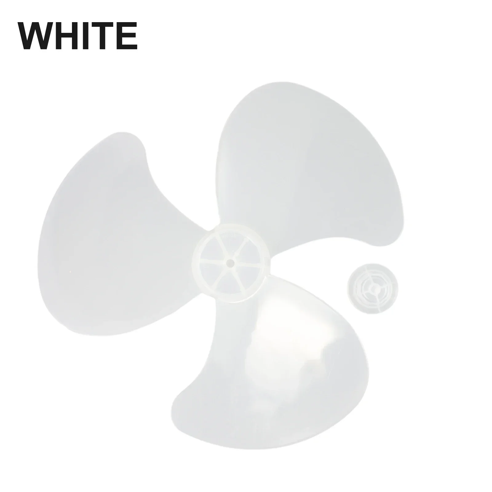 35cm Plastic Fan Blade Three Leaves Electric Fan Accessories With Nut Cover For Standing Pedestal Floor Wall / Table Fanner