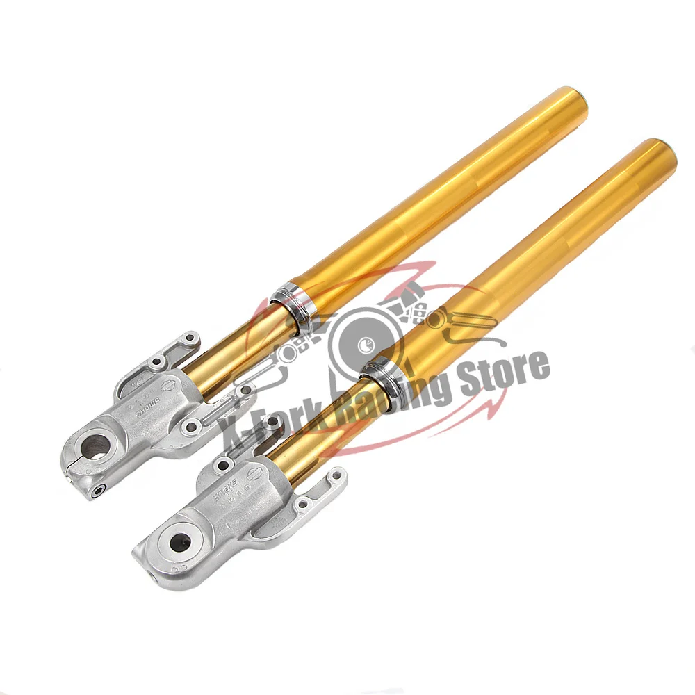 Used Front Fork Suspension Shock Absorber Gold Pair For Harley VRSCF Muscle V-Rod 2009-2015 790mm Length