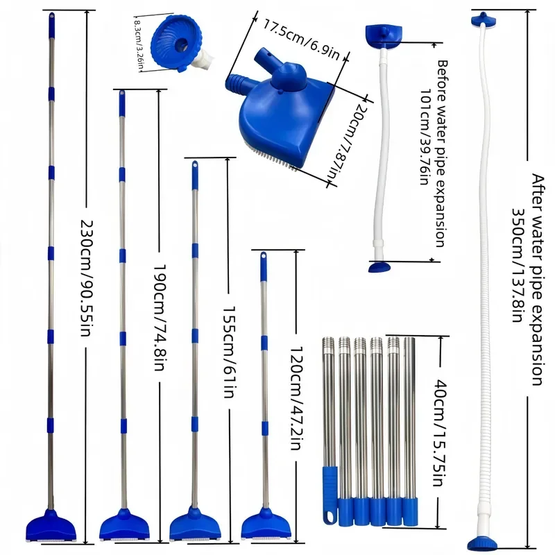 Pool Automatic Vacuum Cleaner Pool Cleaning Brush Water Circulation Auto Vacuum Brush Cleaning Tool