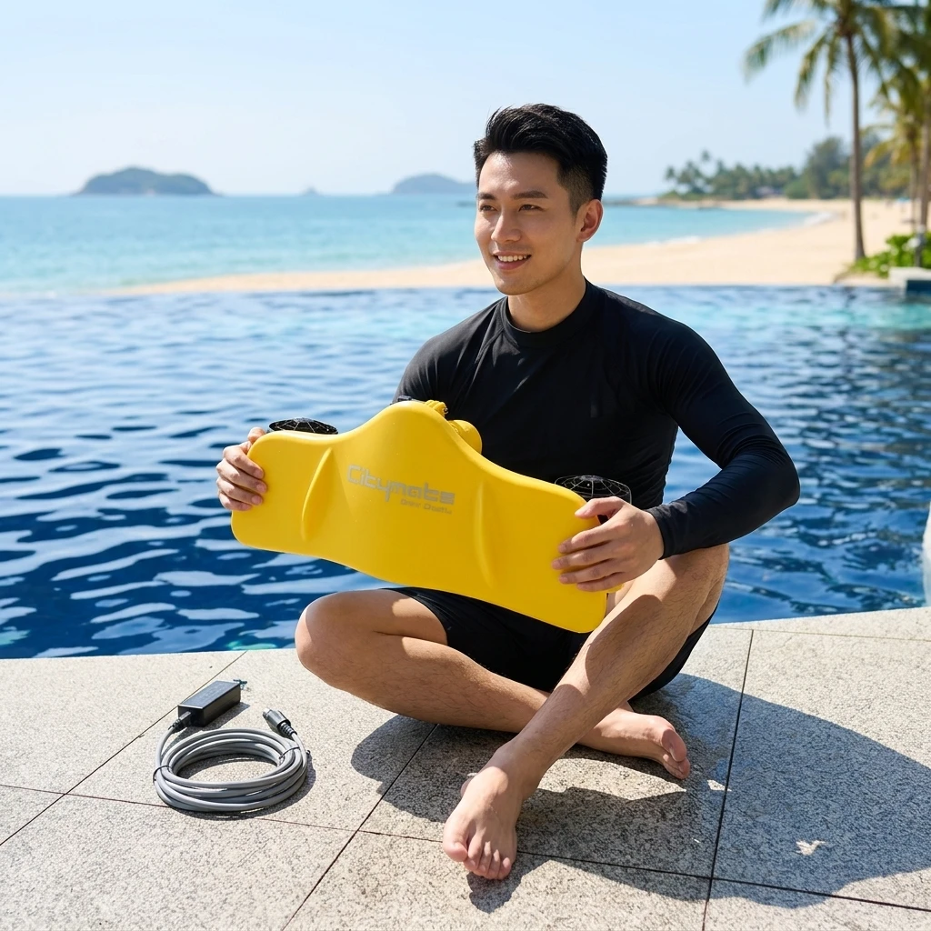 Portable Sea Scooter Underwater Scooter  Seafly-A241 1.8M/S Speed 5200mAh Battery Patineta Acuatica Electric Parts