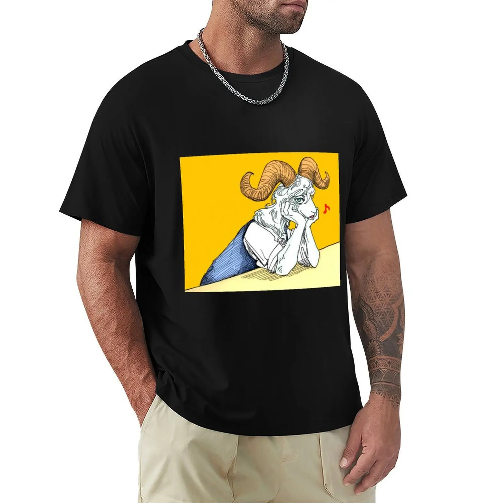 

Pina from Beastars T-Shirt plus sizes blue archive mens t shirt