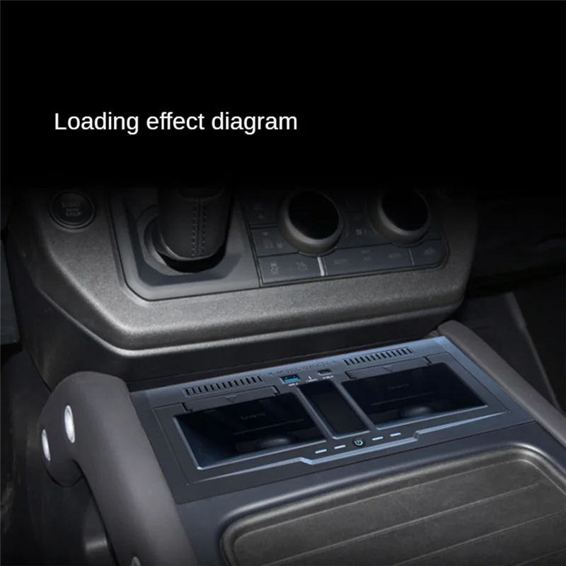 

15W Car Wireless Charger Replacement Cordless Charge Board Fast Charging For Land Rover Defender 90 110 2020-2023