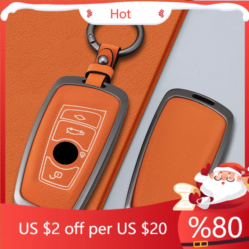 

Hot Zinc Alloy Car Key Case Cover For BMW X1 X3 X5 X6 X7 F30 F34 F10 F20 G20 G30 G01 G02 G05 F15 F16 1 2 3 5 7 Interior Stickers