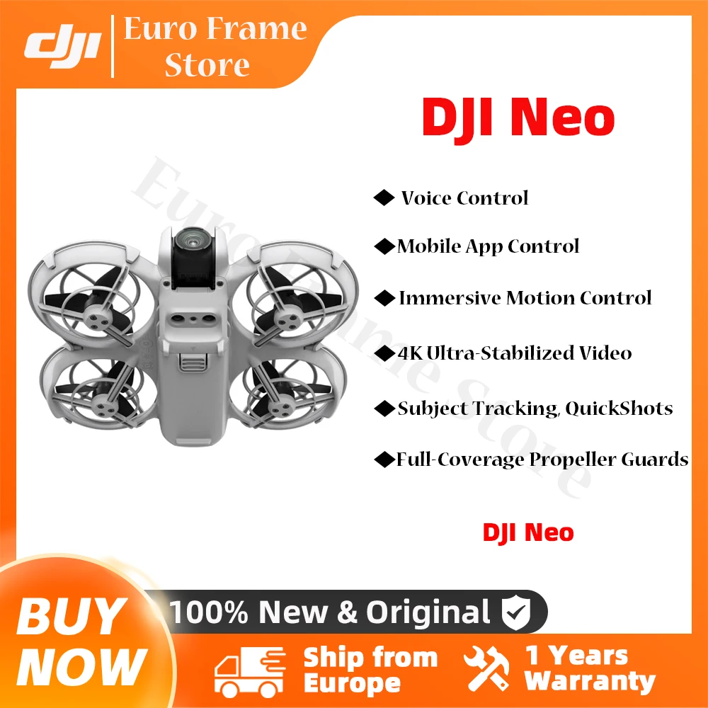 DJI Neo (No RC) Camera Drone 135 g Light & Portable 4K Ultra-Stabilized Video Full-Coverage Propeller Guards New Original