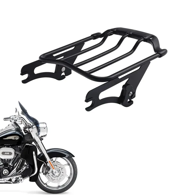 Motorcycle Accessory Two Up Luggage Rack For Harley Touring Street Glide Road king 2009-UP FLTR FLHX Road Glide Air Wing