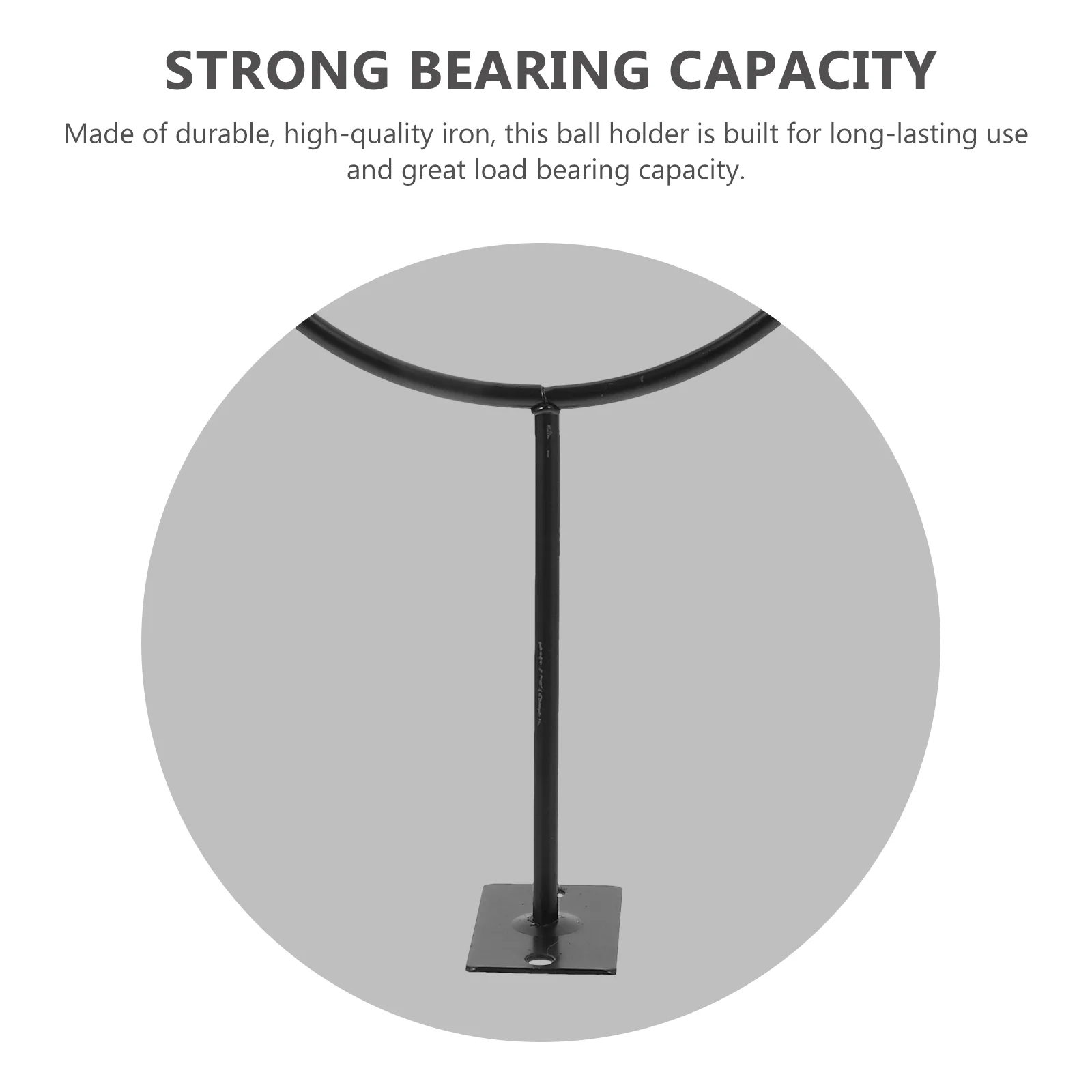 5 ชิ้นมินิบาสเกตบอล Hoop ในร่ม Bracket Wall Storage Mount ผู้ถือสีดํากีฬาฟิตเนส