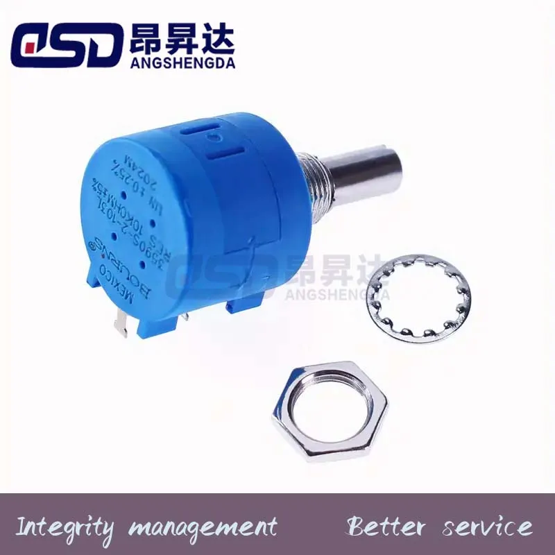 1PCS 3590S-2-101 201 501 102 202 502 103 203 503 104L 3590S 100R 200R 500R 1K 2K 5K 10K 20K 50K 100K Multi-Turn Potentiometer