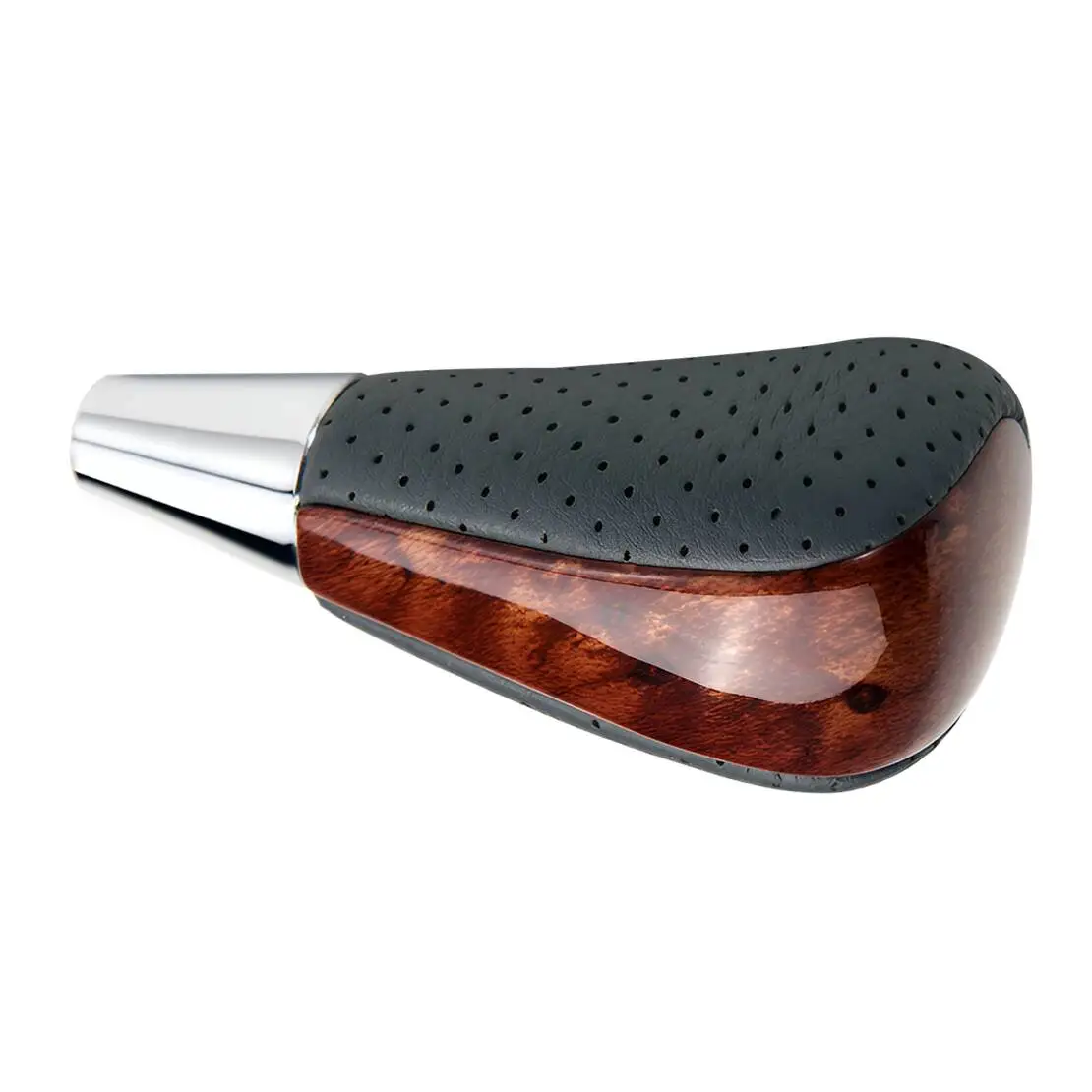 Walnut Wood Style PU Leather Gear Shift Stick Shifter Lever Knob Fit for Lexus ES300 ES300h ES330 ES350 IS-F GS300 Toyota Hilux