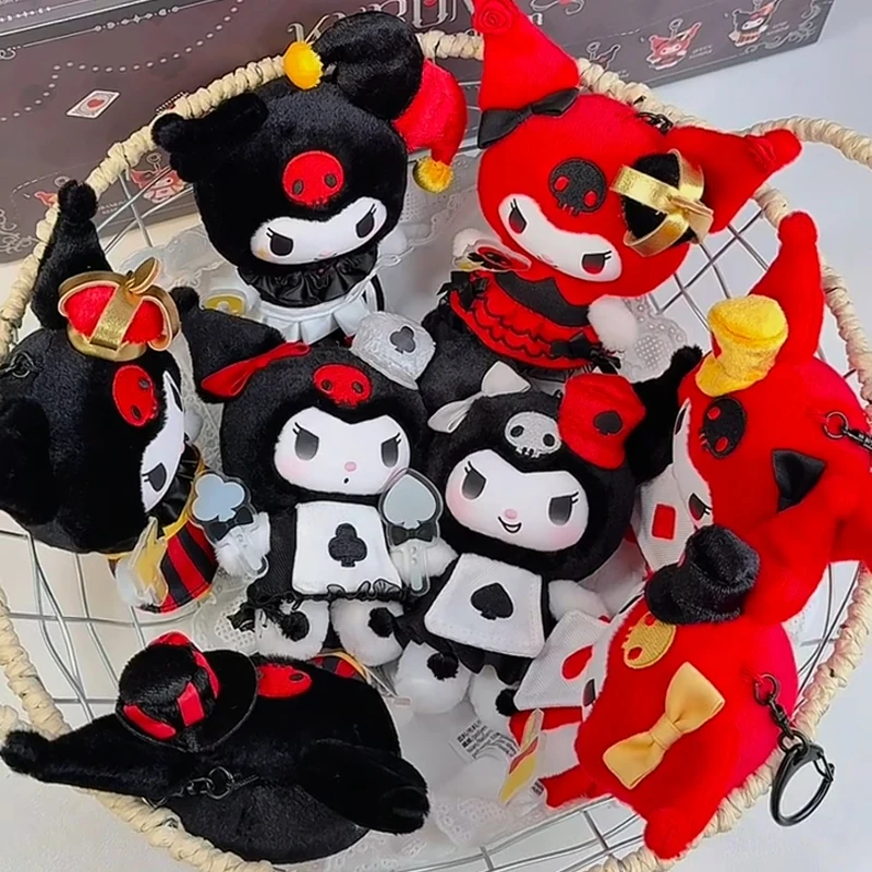 sanrio-kuromi-poker-kingdom-vinyl-series-blind-box-joker-kuromi-mystery-box-classic-surprise-bag-pendant-keychain-doll-gift-toys
