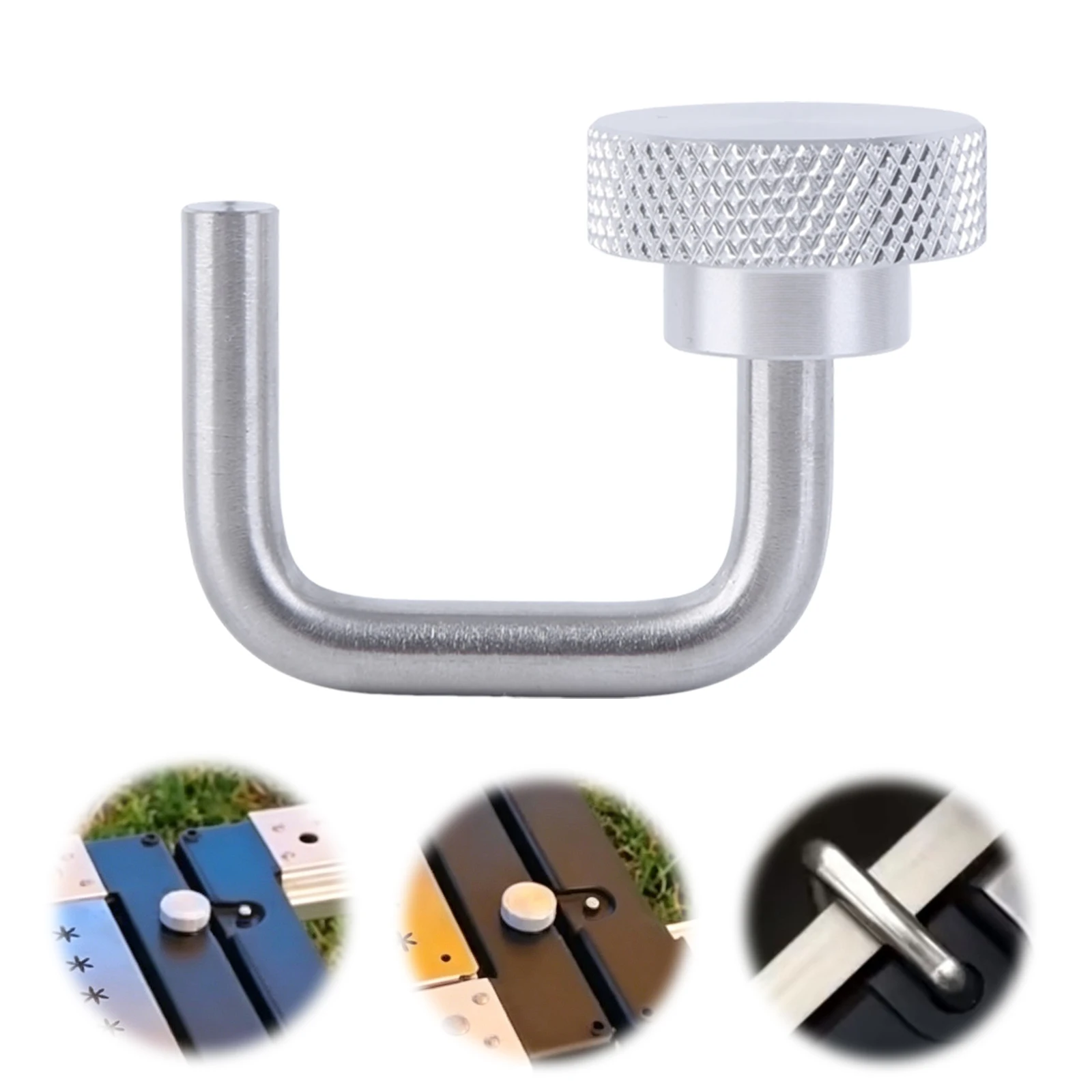 Extension Plate Link Buckles Alloy Rail Joint Sliding Buckles Connecting Hook for IGT Table for Snow Peak Camping Desk Accessory