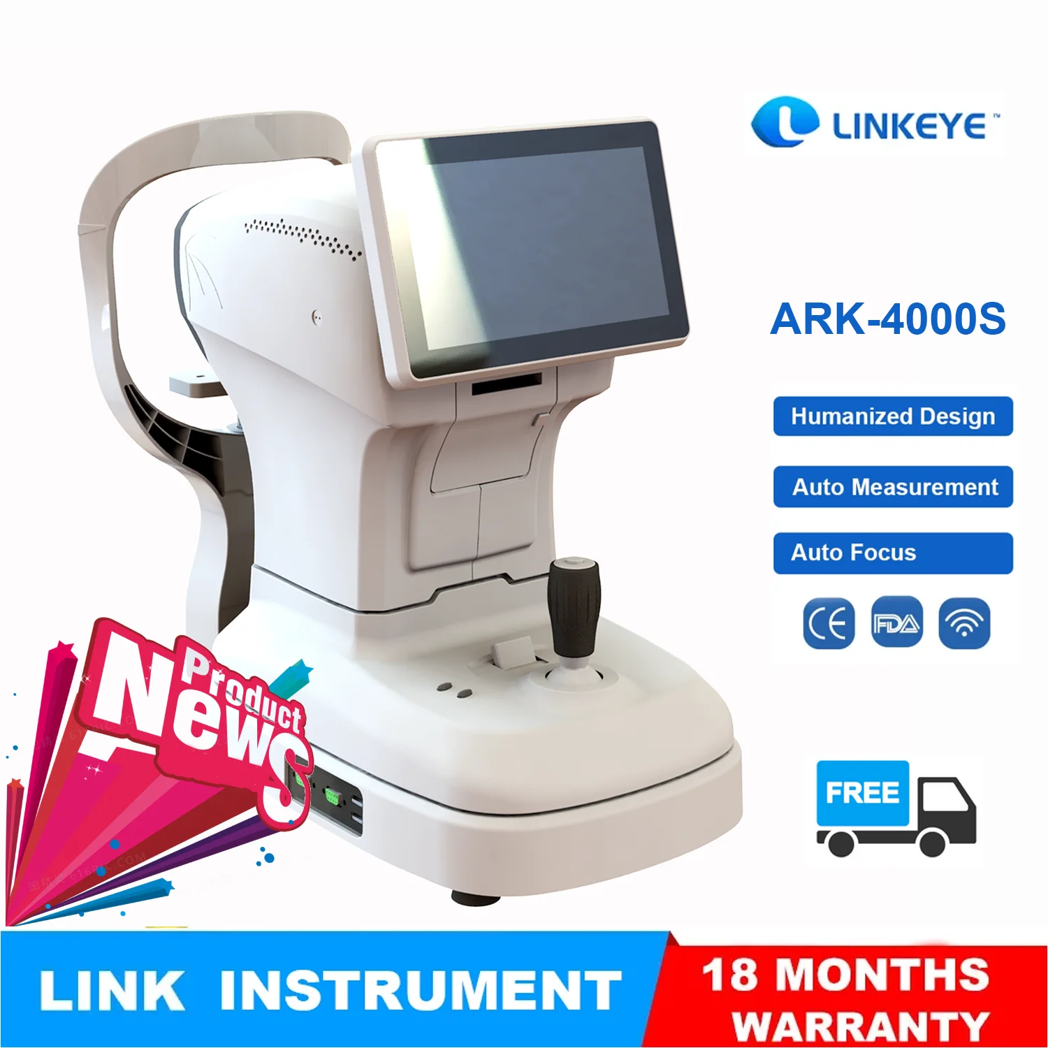 

Top Quality, Auto Refractometer, Keratometer, Eye Examination, Low Price, ARK-4000, New