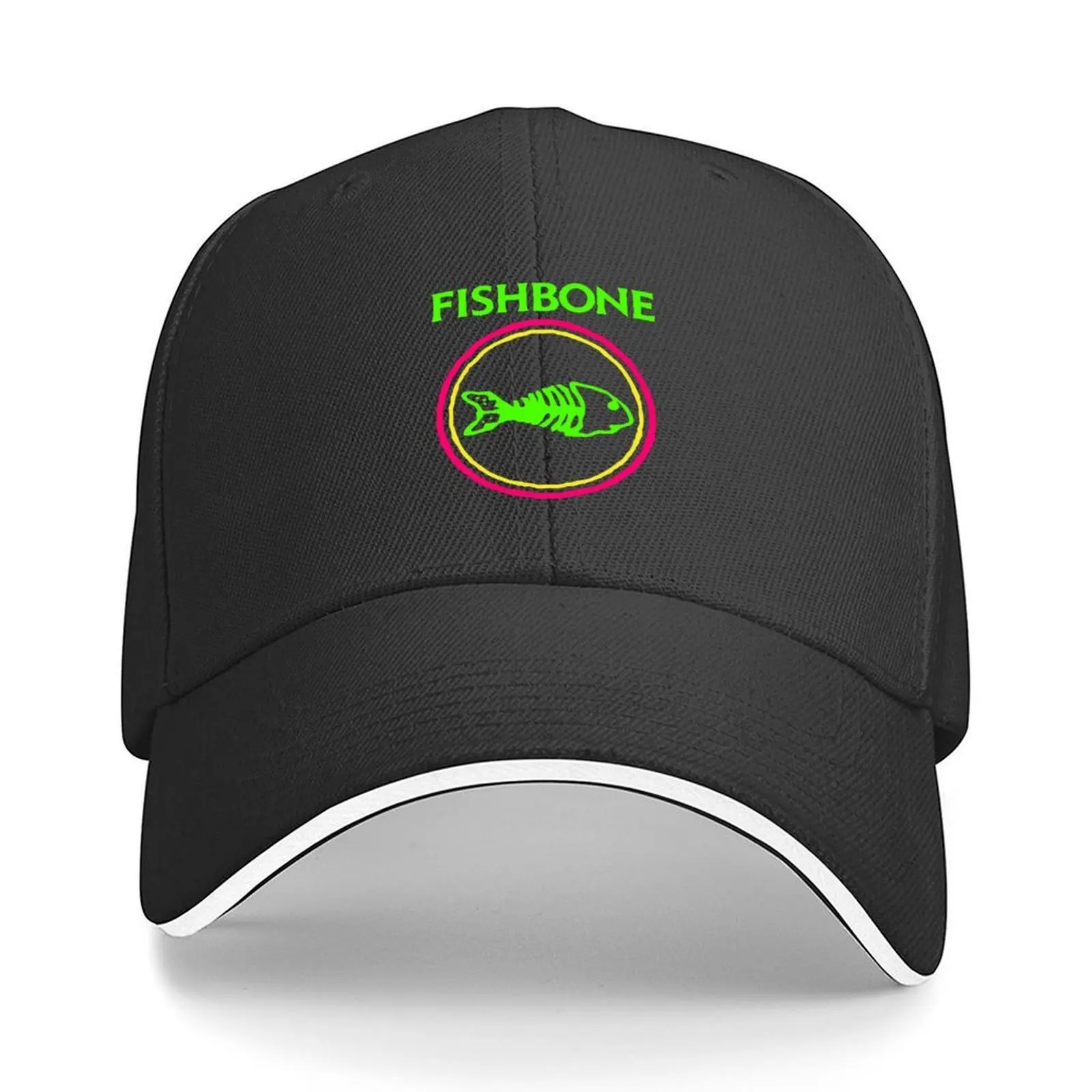 

Fishbone: Truth And Soul In Neon Baseball Cap western Hat custom Hat Wild Ball Hat Uv Protection Solar Men Hats Women's