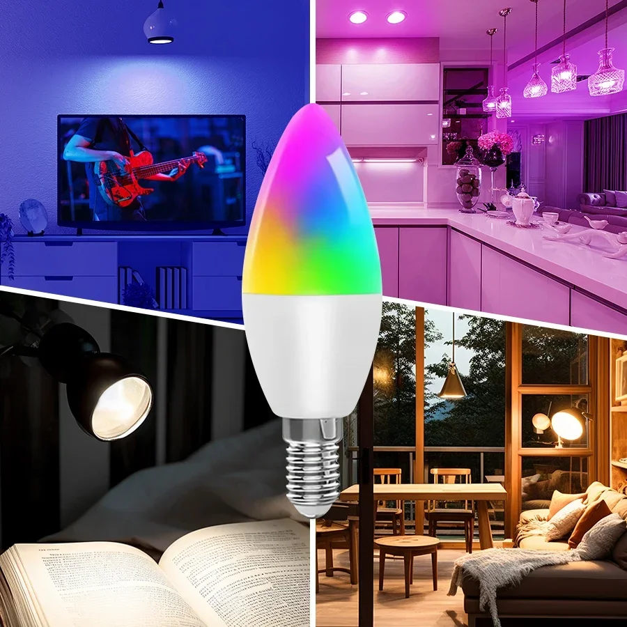 Cozylife WiFi Smart E27 LED Bulb 85-265V RGB CW WW Light Bulbs Voice Control Works with Alexa Google Home for Home LED Lamp