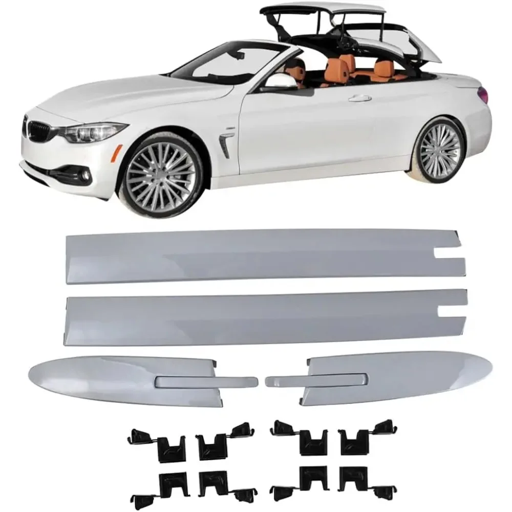 For BMW 3 Series E93 4 Series F33 M4 F83 2007-2020 Replace Convertible Roof Hinge Cover Left & Right Set 54377184037 54377184038
