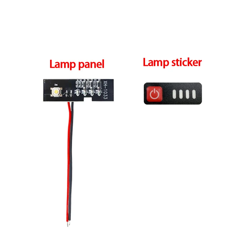 Li-ion Battery Accessories LED Indicator Board Light Key Sticker Box For Lomvum Zhipu Hongsong Jingmi no Original For Makita