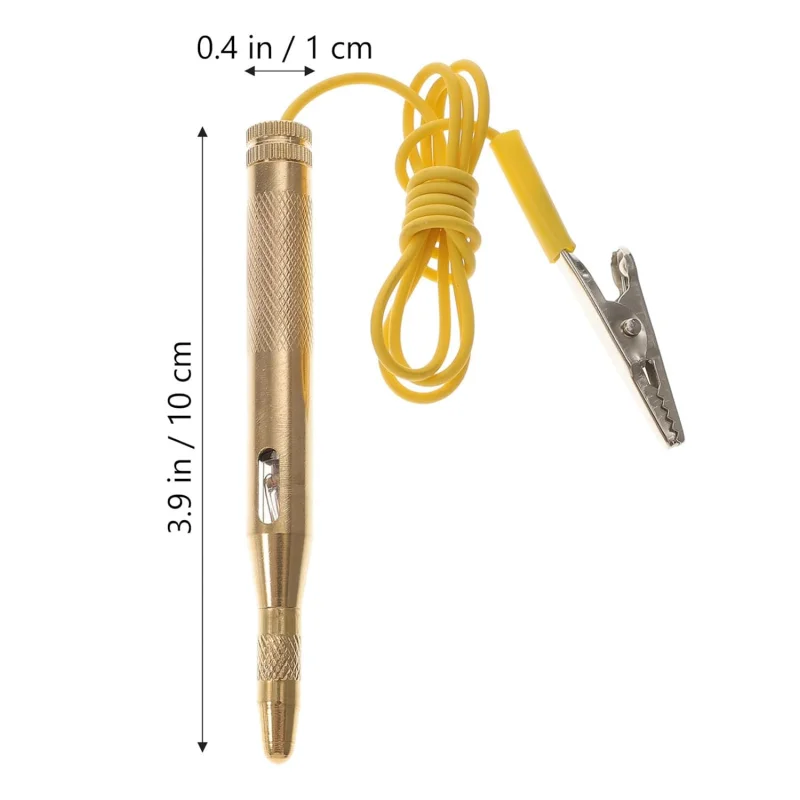 Auto Car Light Circuit Tester Lamp Voltage DC 6V 12V 24V Copper Test Pen Detector Probe Light System Test Probe Lamp Tools