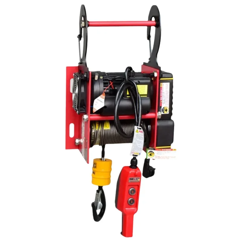 رافعة معلقة منزلية صغيرة 220 فولت رافعة كهربائية سريعة 1 طن رفع رافعة صامتة