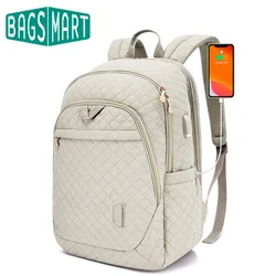 BAGSMART Travel Backpack for Women 15.6‘’ Anti Theft Laptop Backpack with USB Charging Port College Schoolbag Computer Backpack