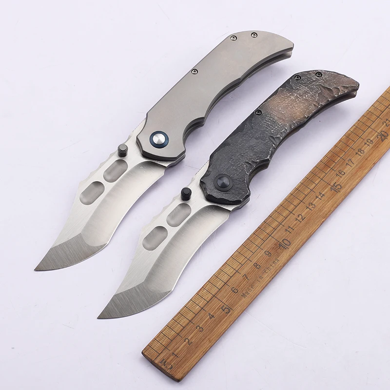 

M390 Powder Steel Folding Knife with Titanium Alloy Handle Portable EDC Outdoor Camping Survival Tool