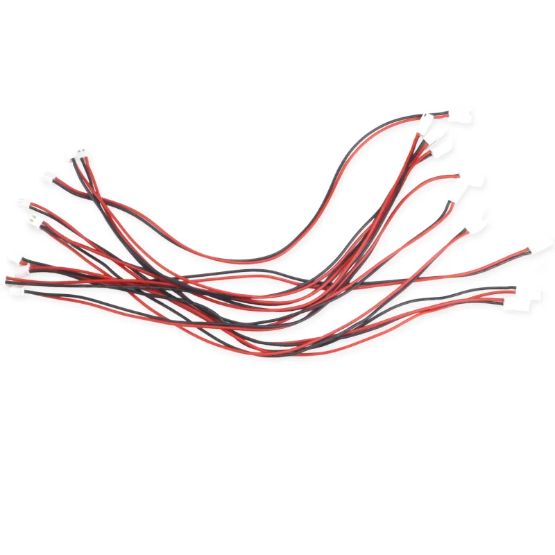 Cable de extensión de equilibrio Lipo de alta calidad, 10 Uds., 1S a 8S, 30cm, 22AWG, Cable de silicona, Cable de carga de doble cabezal para batería RC DIY
