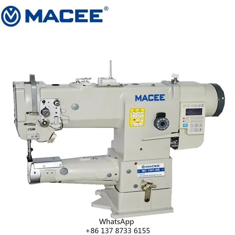 1341-AB Industrial Cylinder Arm Foot Lift Lockstitch Sewing Machine With Motor Core Manual Operation