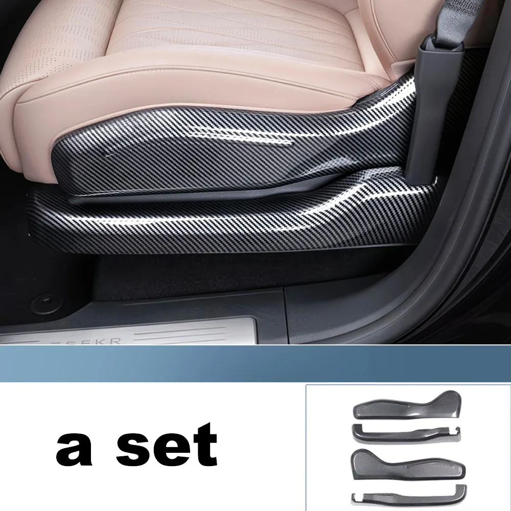 Seat Side Anti-Kick Panel Fit For Zeekr 8X 2026-2027 Carbon Fiber Pattern Seat Outer Anti-Scratch Protector Cover ﻿